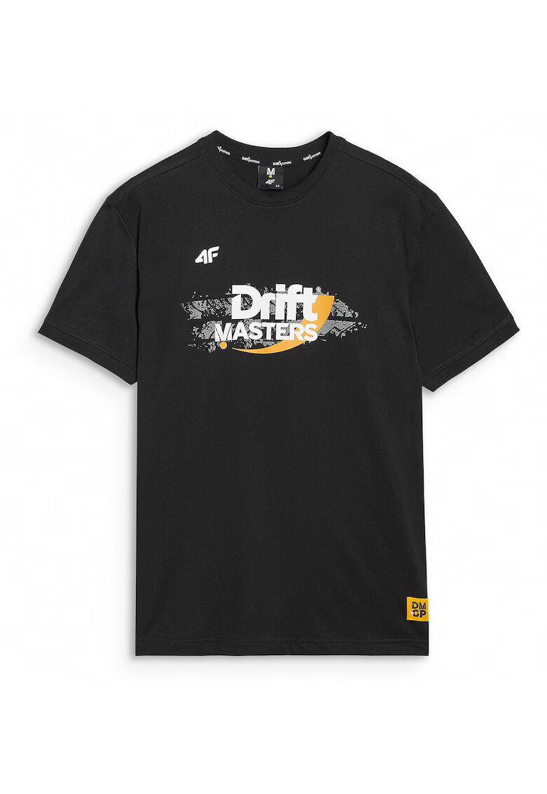 4F Tricou Unisex Drift Masters - Bumbac - Drift - Negru