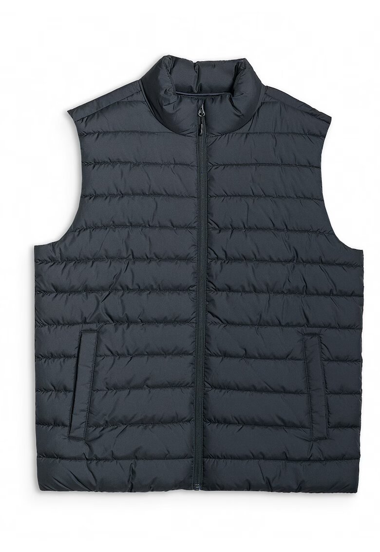 4F Vesta sport barbati neagra - sintetic - guler inalt