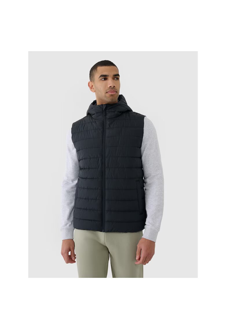4F Veste sport barbati - sintetic - negru