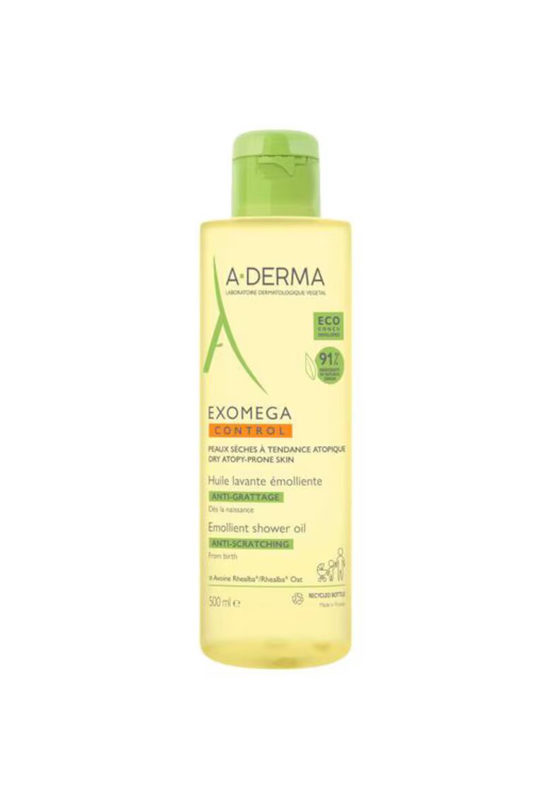 A-Derma Ulei de dus Exomega Control pentru piele uscata si atopica - 500 ml