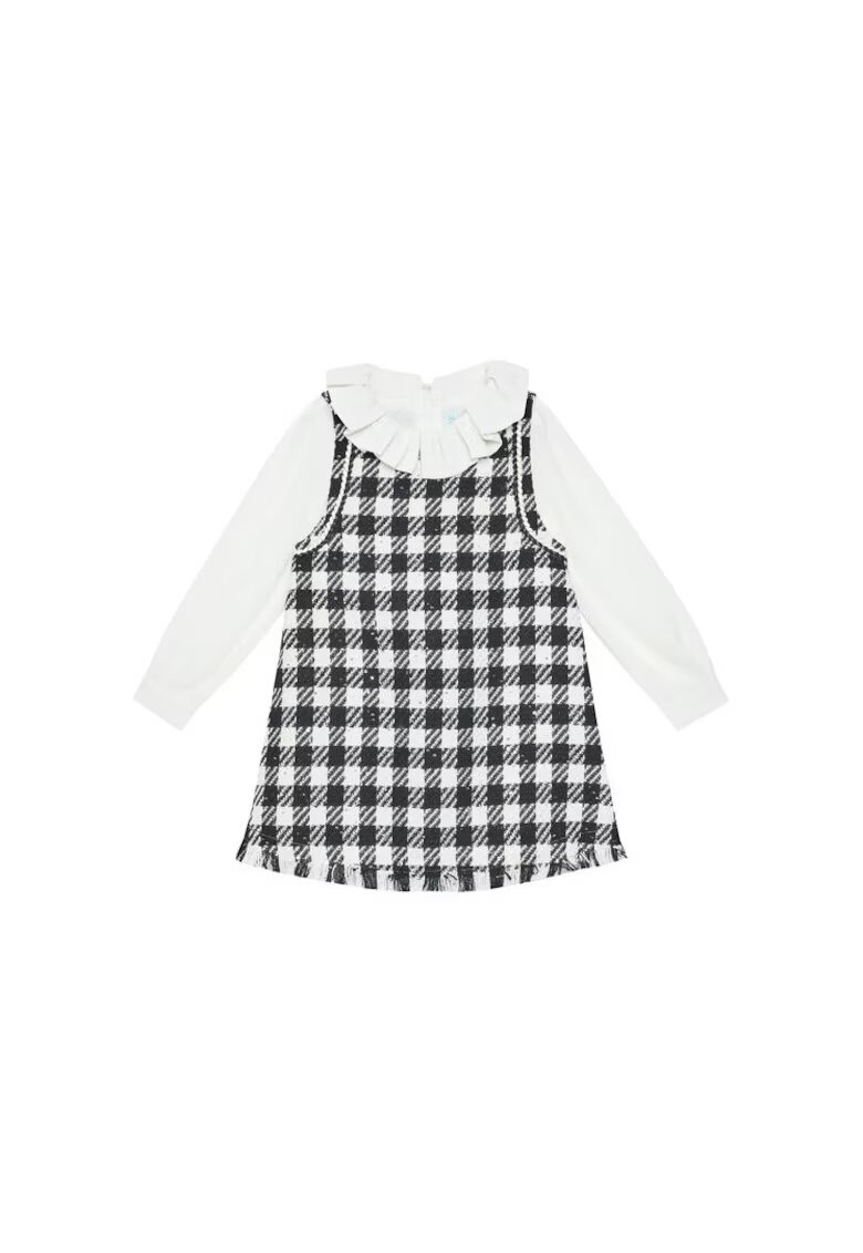 Abel & Lula Rochie casual - Negru/Ecru - Maneca lunga