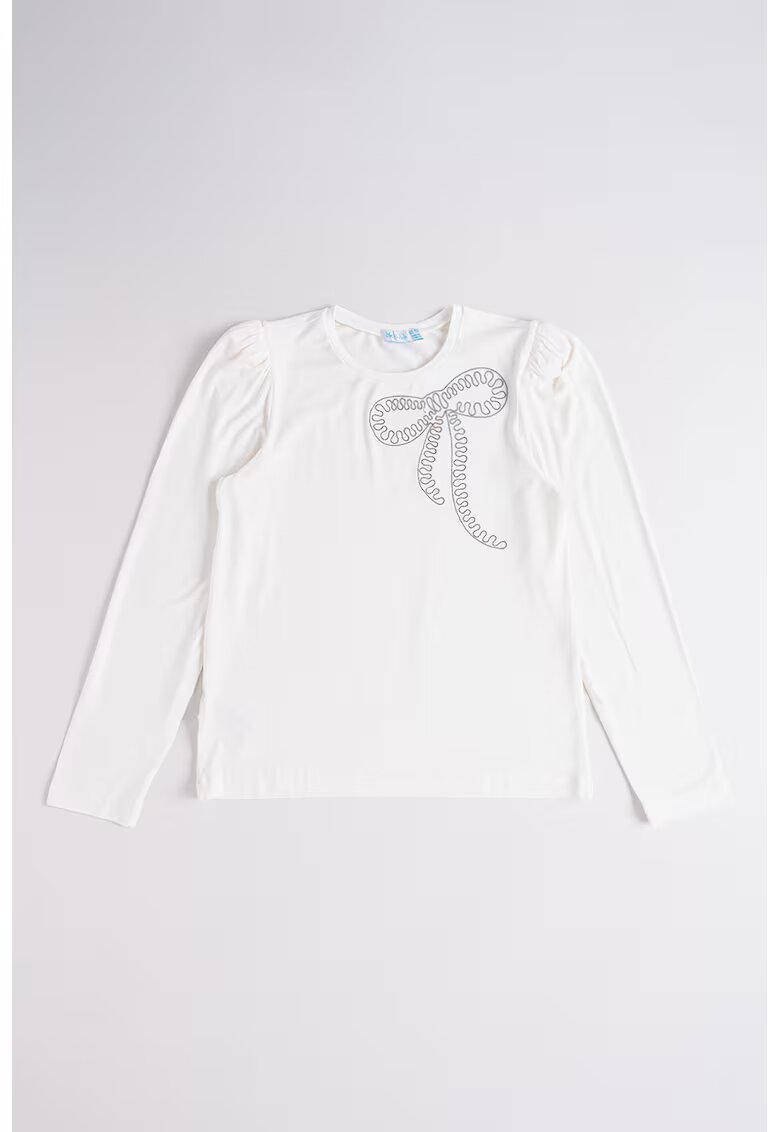 Abel  Lula Bluza regular fit cu margele - Alb