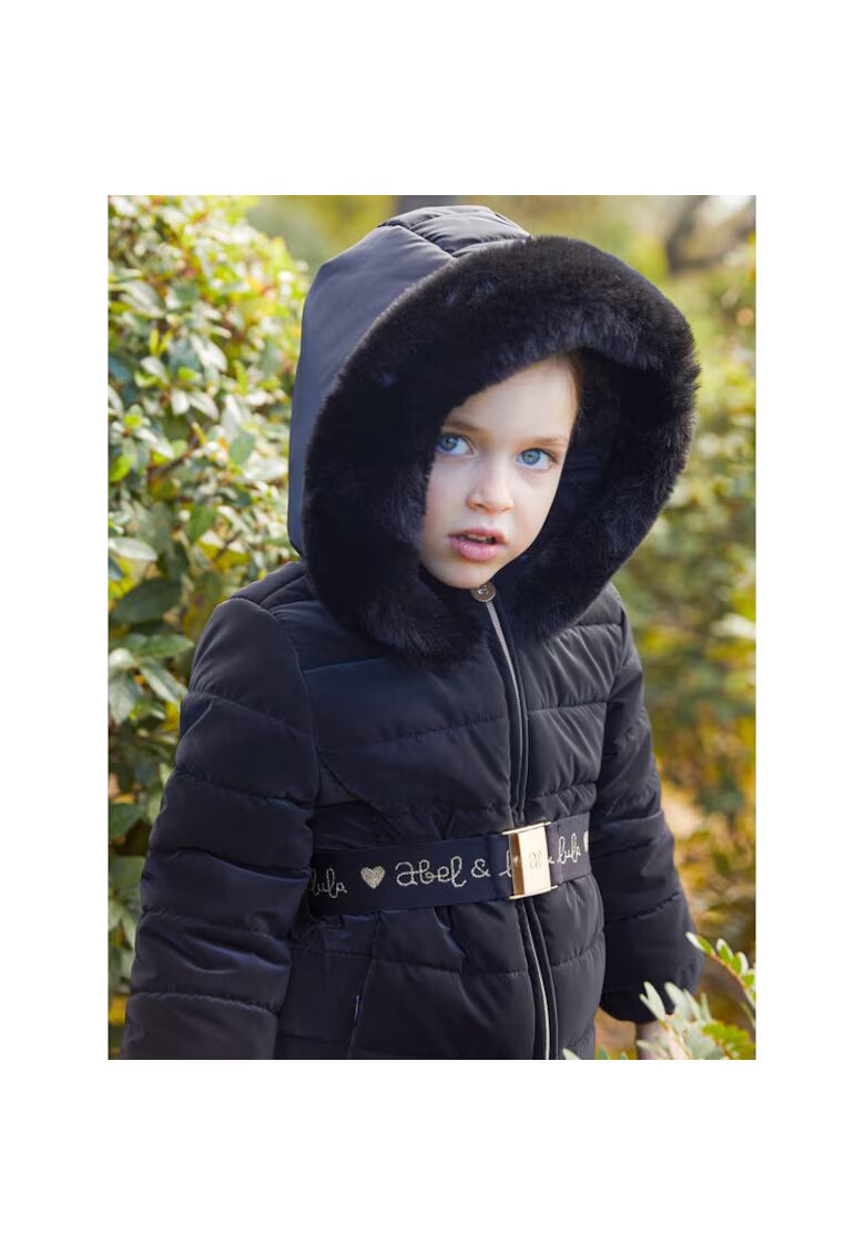 Abel  Lula Geaca din puf 5839 Negru Regular Fit - Poliester