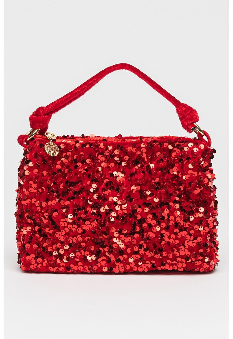 Abel  Lula Geanta crossbody cu paiete - Rosu