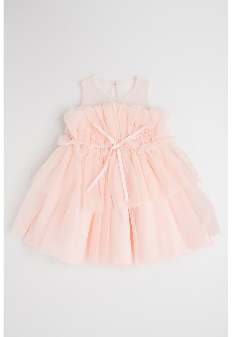 Abel  Lula Rochie din tul cu volane - Roz pastel