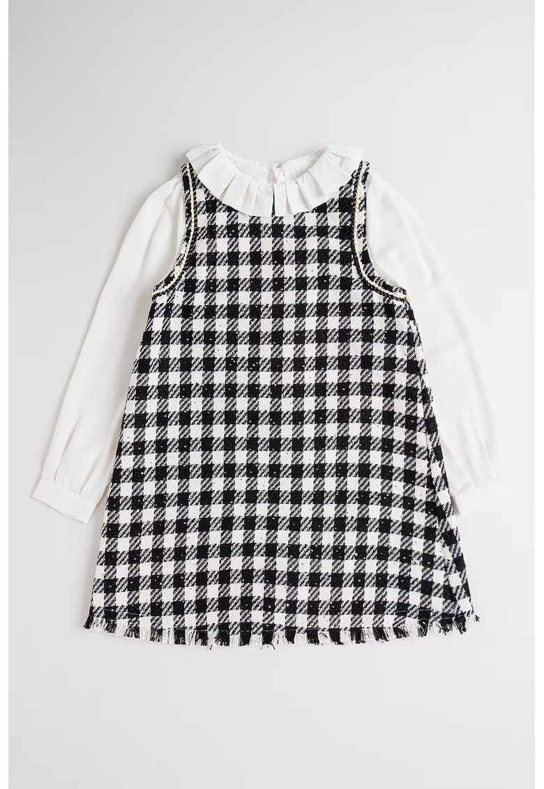 Abel  Lula Set de sarafan si bluza - Negru/Alb murdar