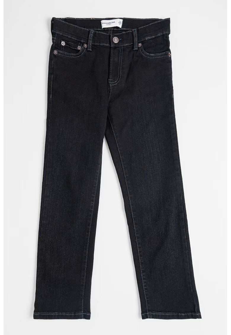 Abercrombie & Fitch Blugi cu croiala dreapta - Negru