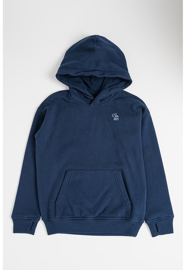 Abercrombie & Fitch Hanorac cu anouri pentru degete - Bleumarin