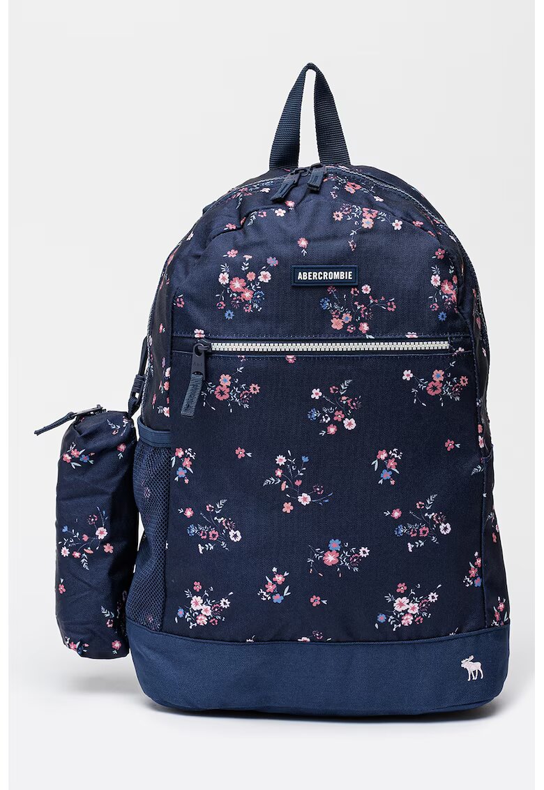 Abercrombie & Fitch Rucsac cu etui detasabil cu fermoar - Verde/Roz/Bleumarin