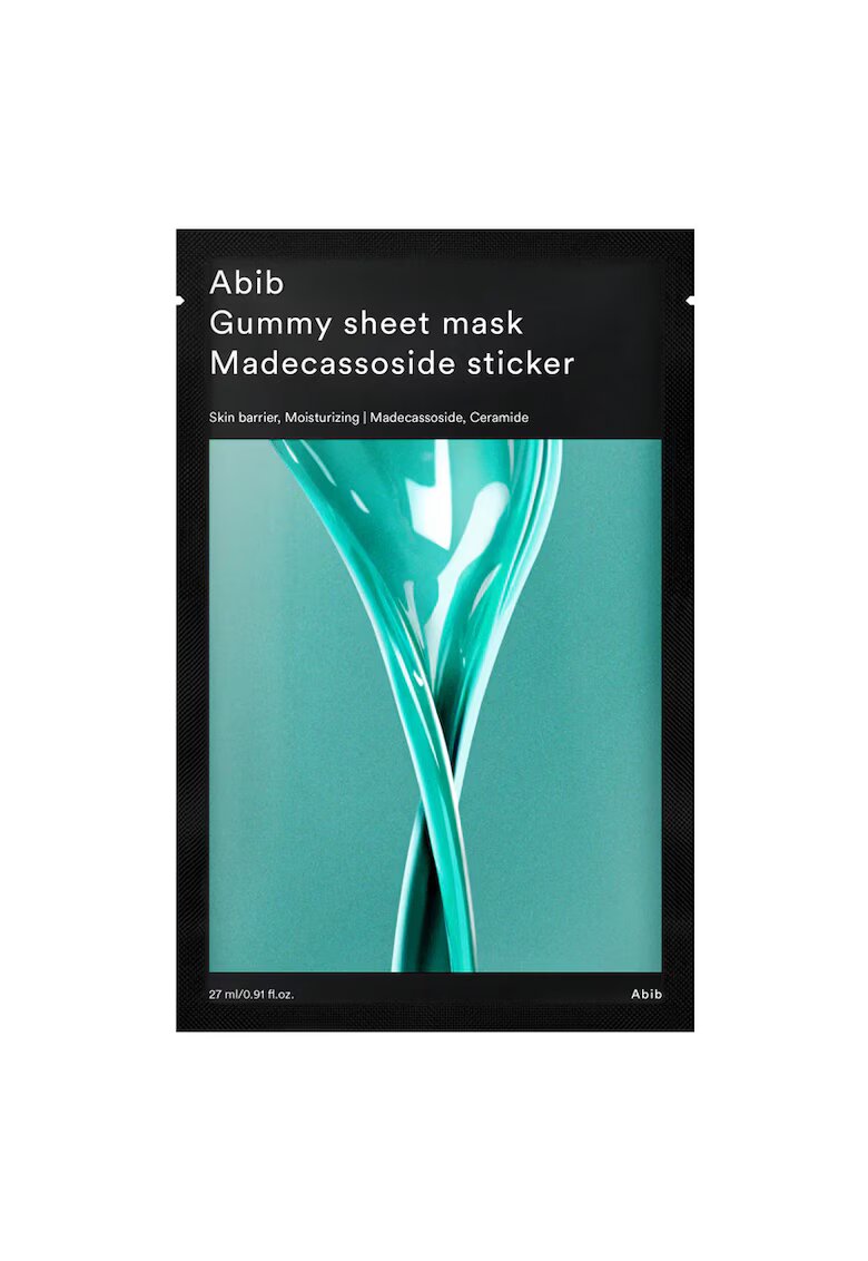 ABIB Masca de fata - Gummy Sheet Face Mask - Sticker Madecassoside - Regenerator - 27ml