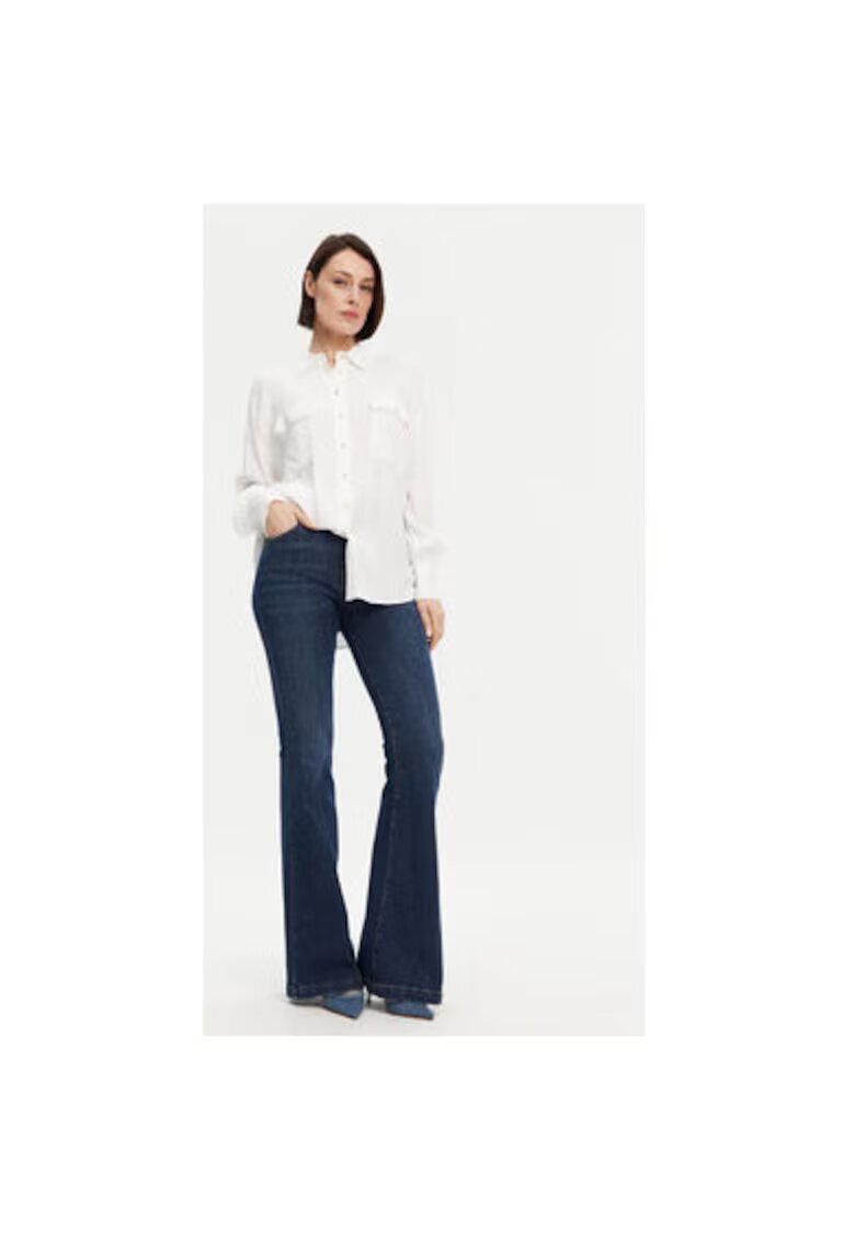 Access fashion Camasa dama 53-7006 - Viscoza/Rayon - Alb - Alb