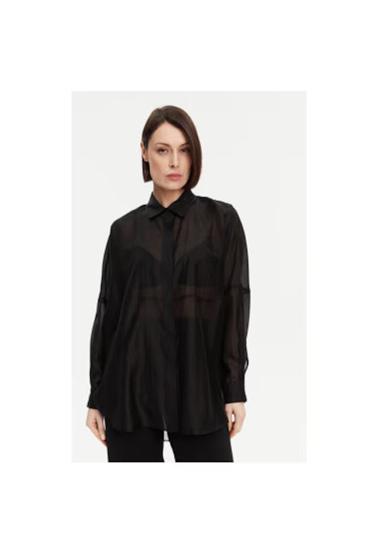 Access fashion Camasa dama 53-7068 - Lyocell/Poliester - Negru - Negru