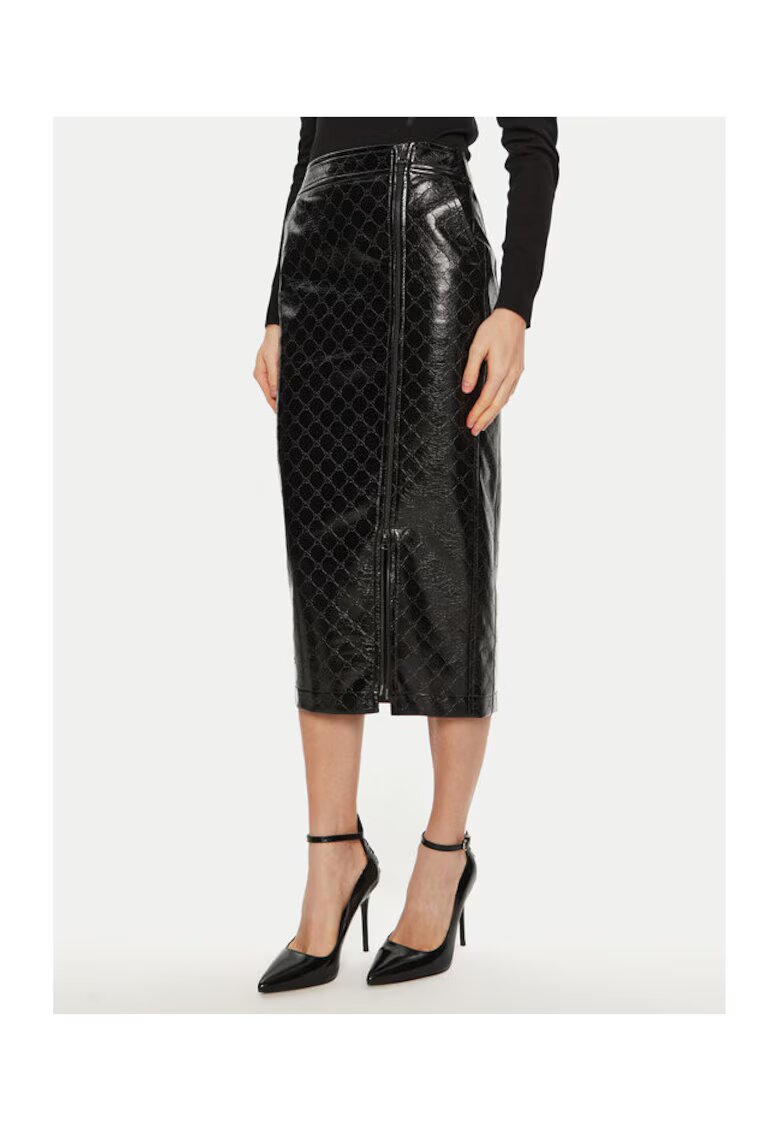 Access fashion Fusta dama - 304991165 - Piele ecologica - Negru - Negru