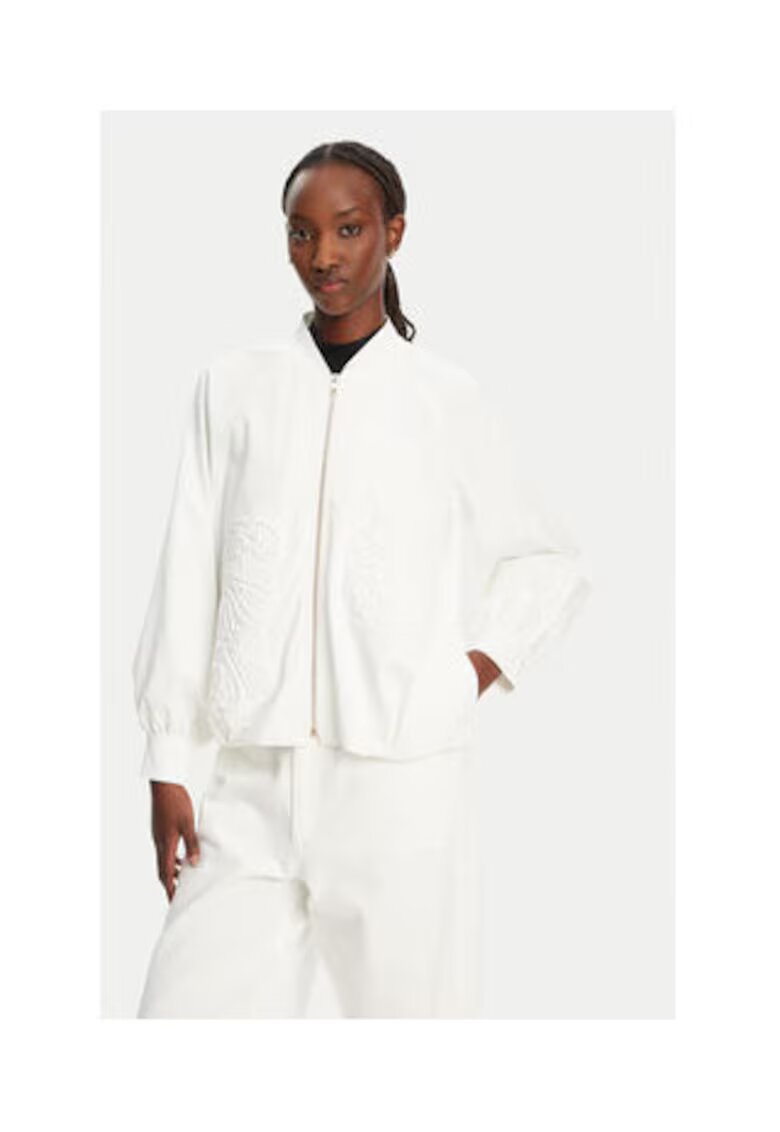Access fashion Geaca dama - model 53-1039-886 - alb - bumbac - poliester - elastan