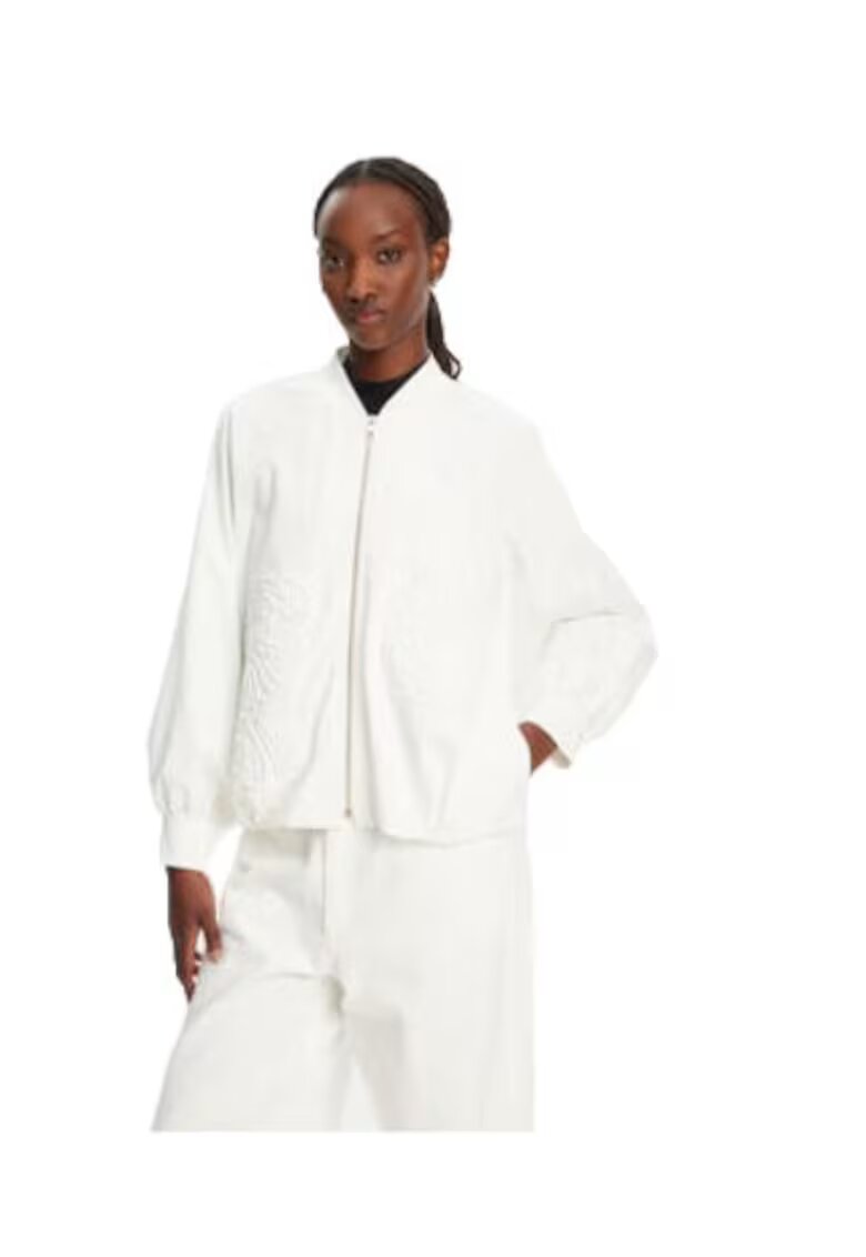 Access fashion Hanorac dama - bumbac/poliester/elastan - alb