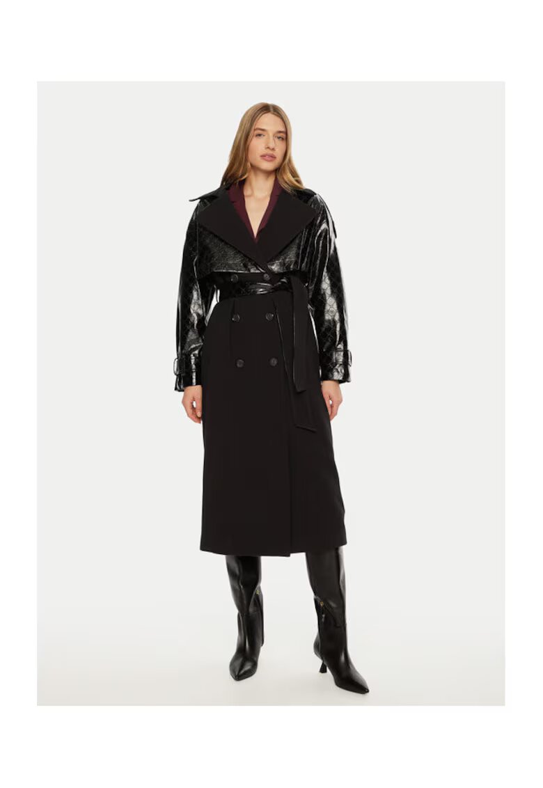Access fashion Palton dama - 304991233 - Poliester/Rayon - Negru - Negru