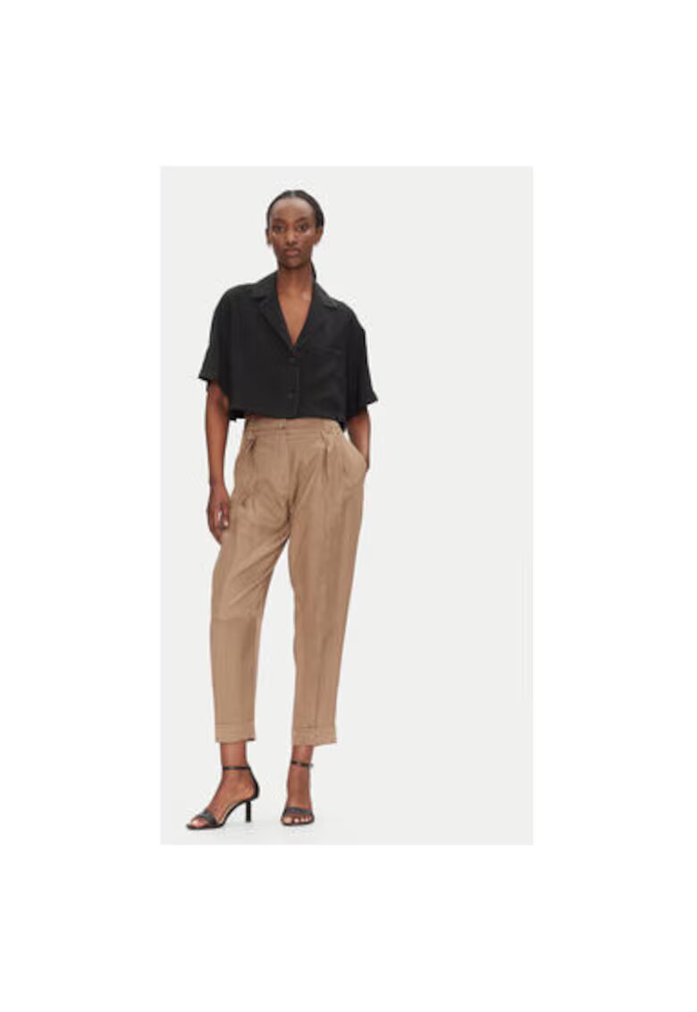 Access fashion Pantaloni dama 53-5025 - Lyocell - Maro - Maro