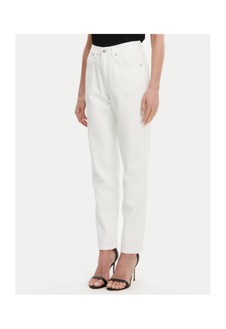 Access fashion Pantaloni dama 53-8024 - Bumbac - Alb - Alb