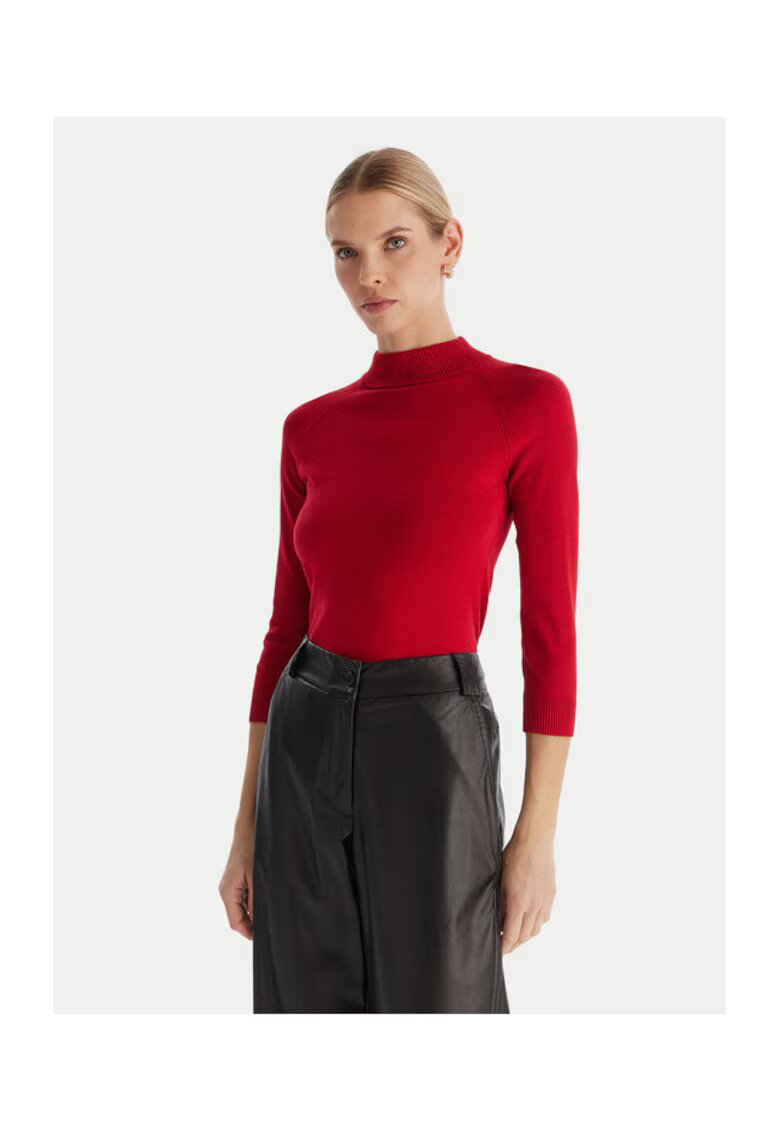 Access fashion Pulover dama rosu - moale