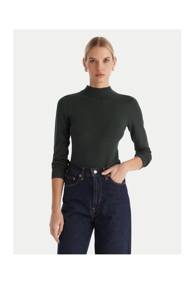 Access fashion Pulover dama verde - din material moale -