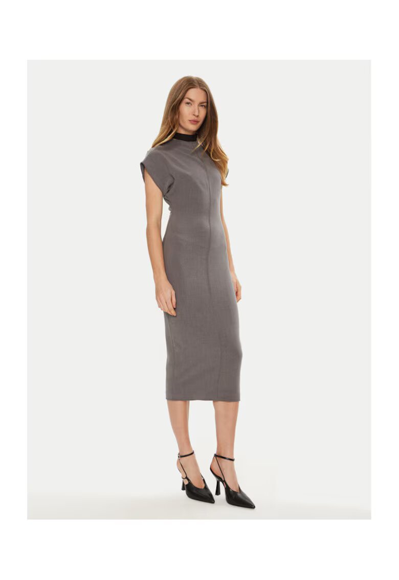 Access fashion Rochie dama - 304991141 - Poliester/Rayon - Gri - Gri