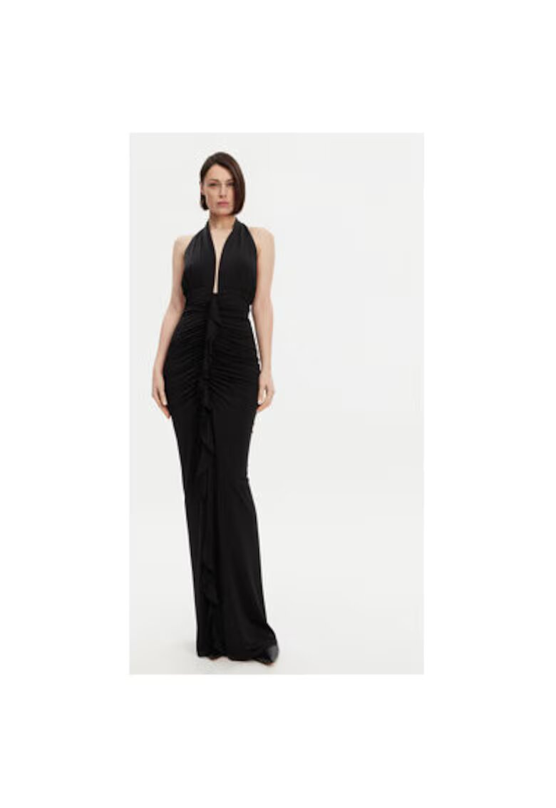 Access fashion Rochie dama 53-3349 - Poliester/Elastan - Negru - Negru