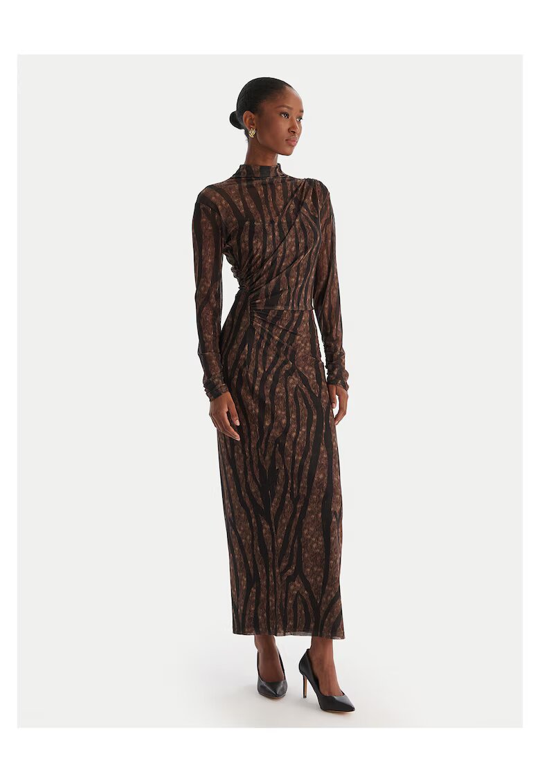 Access fashion Rochie de cocktail maro - fabrica usoara