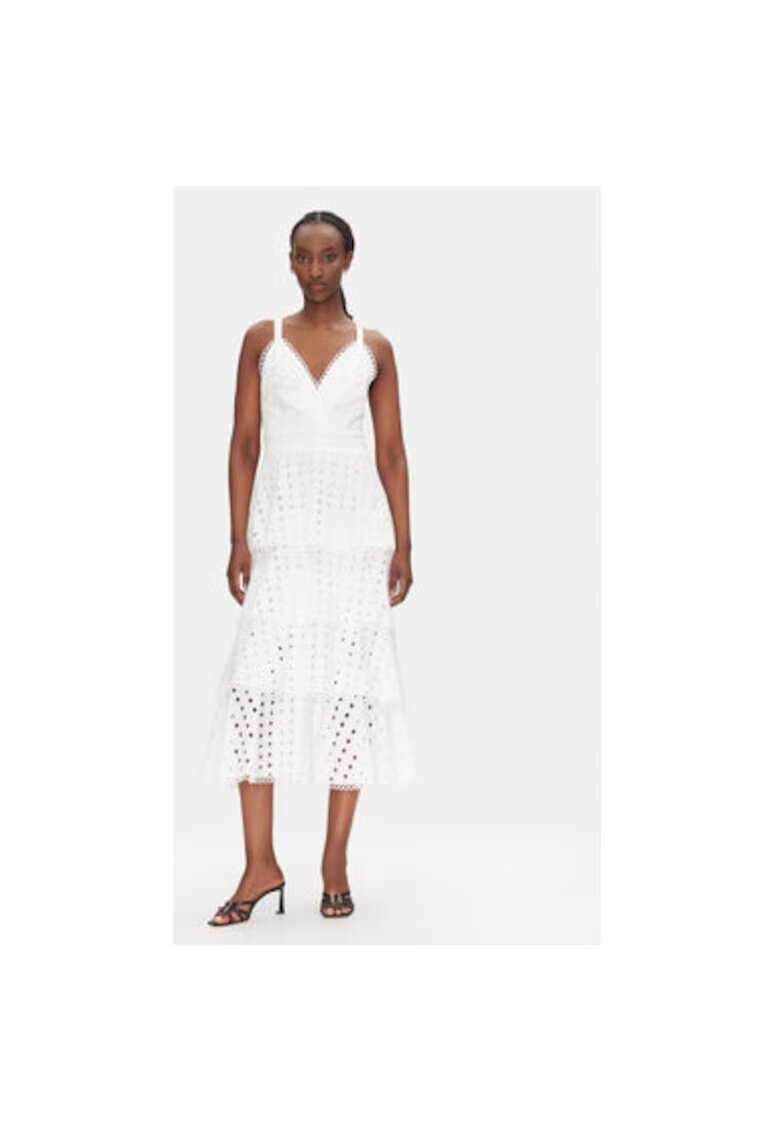 Access fashion Rochie de vara dama 53-3396 - Bumbac - Alb - Alb