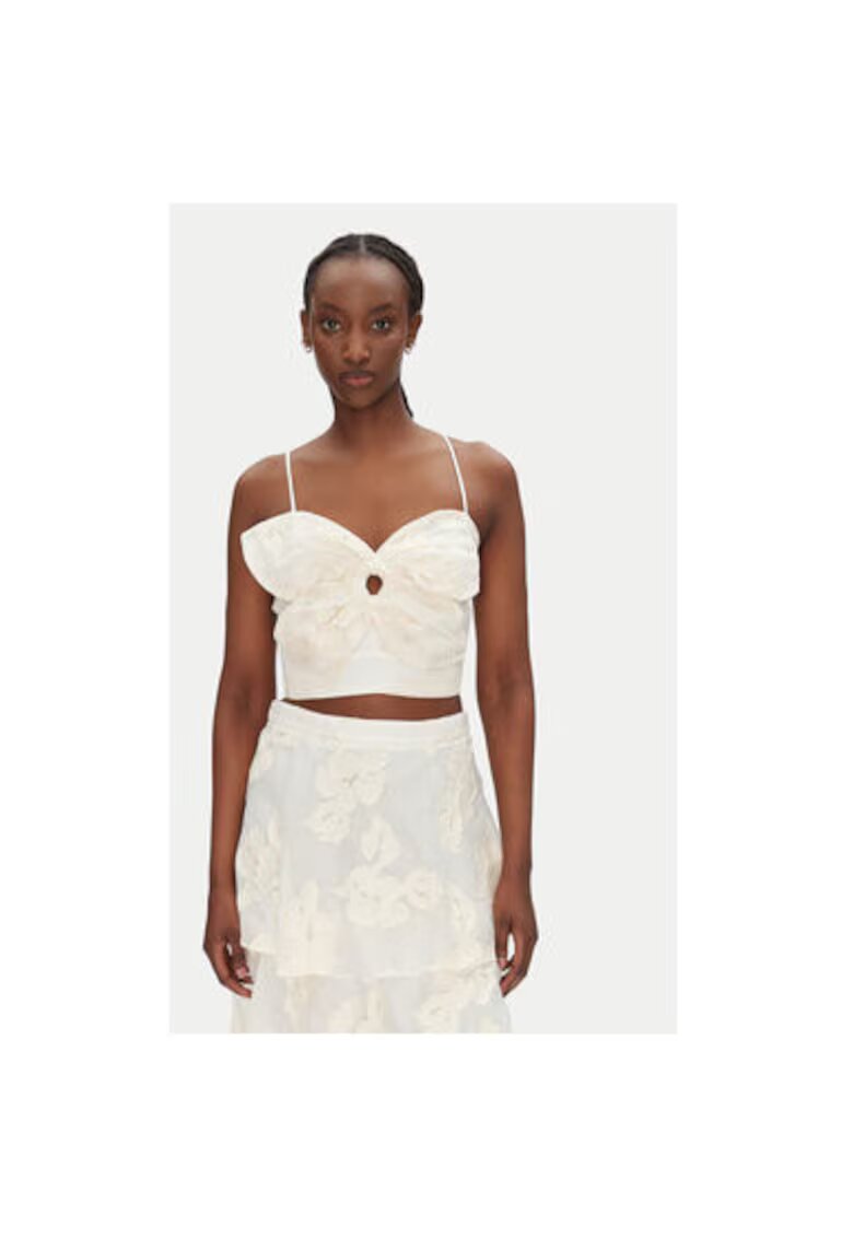 Access fashion Top dama 53-2120 - Poliester - Ecru - Ecru