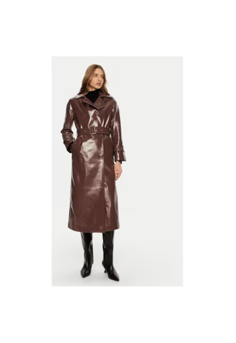 Access fashion Trench dama - 304991226 - Piele ecologica - Maro - Maro