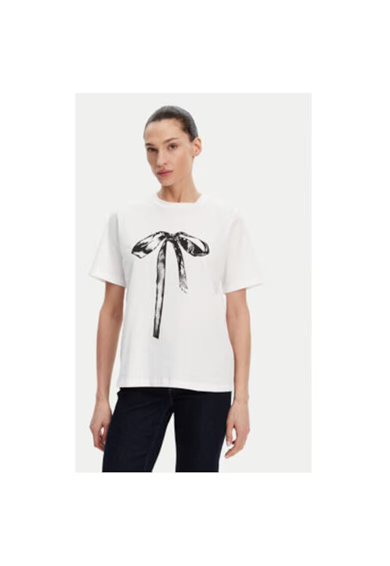 Access fashion Tricou dama 53-2117 - Bumbac - Alb - Alb