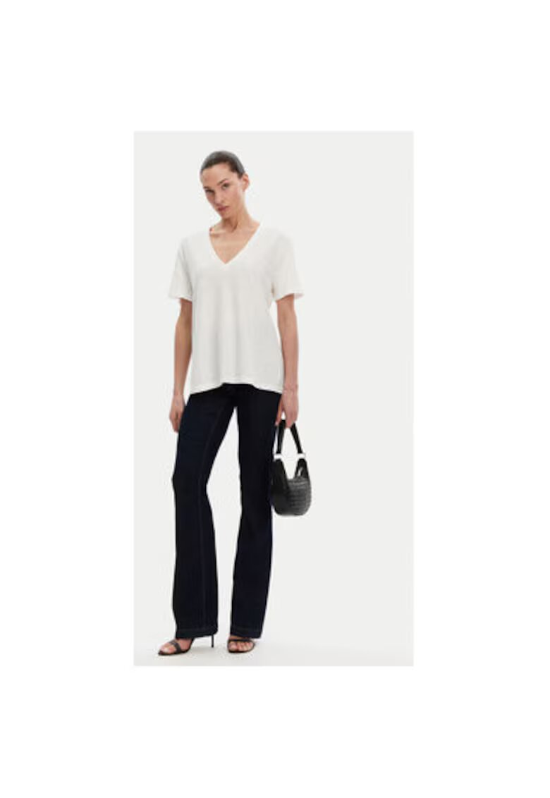 Access fashion Tricou dama 53-2148 - In/Bumbac - Alb - Alb