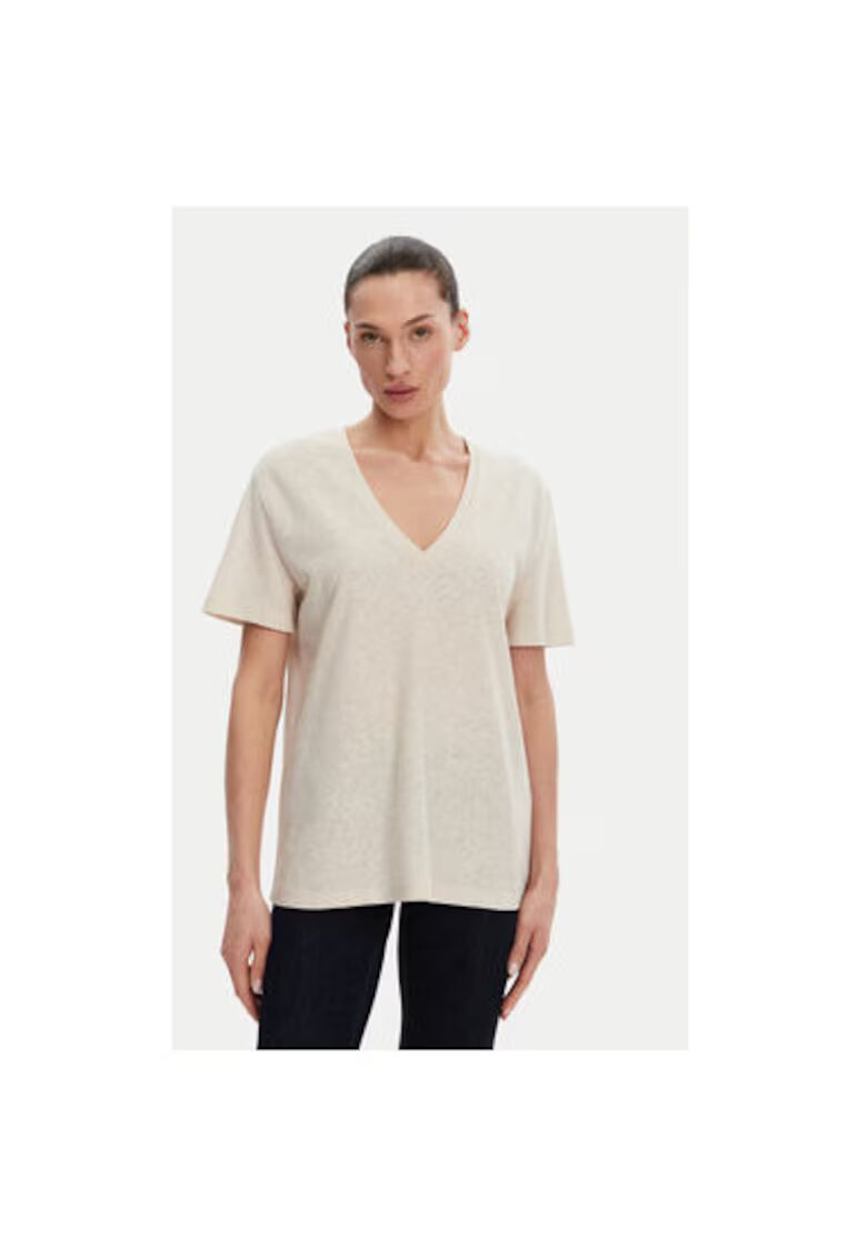 Access fashion Tricou dama 53-2148 - In/Bumbac - Bej - Bej
