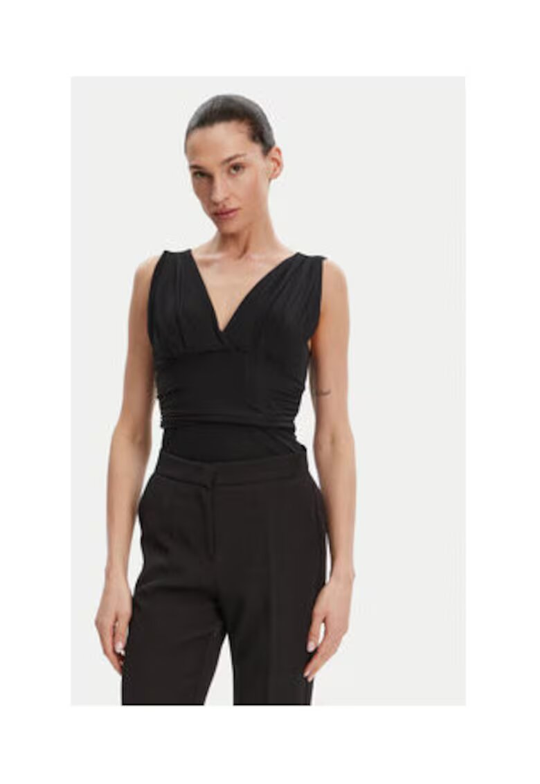 Access fashion Tricou dama - 95% poliester - 5% elastan - negru -