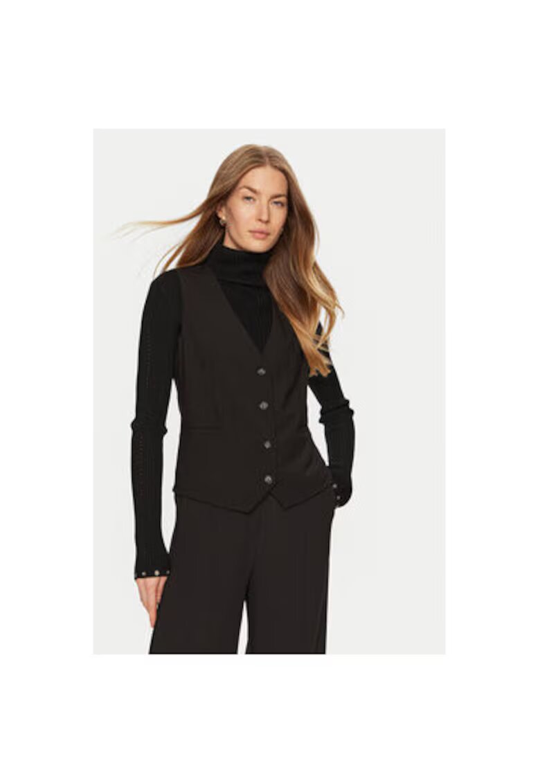 Access fashion Vesta dama - 304937750 - Poliester/Rayon - Negru - Negru