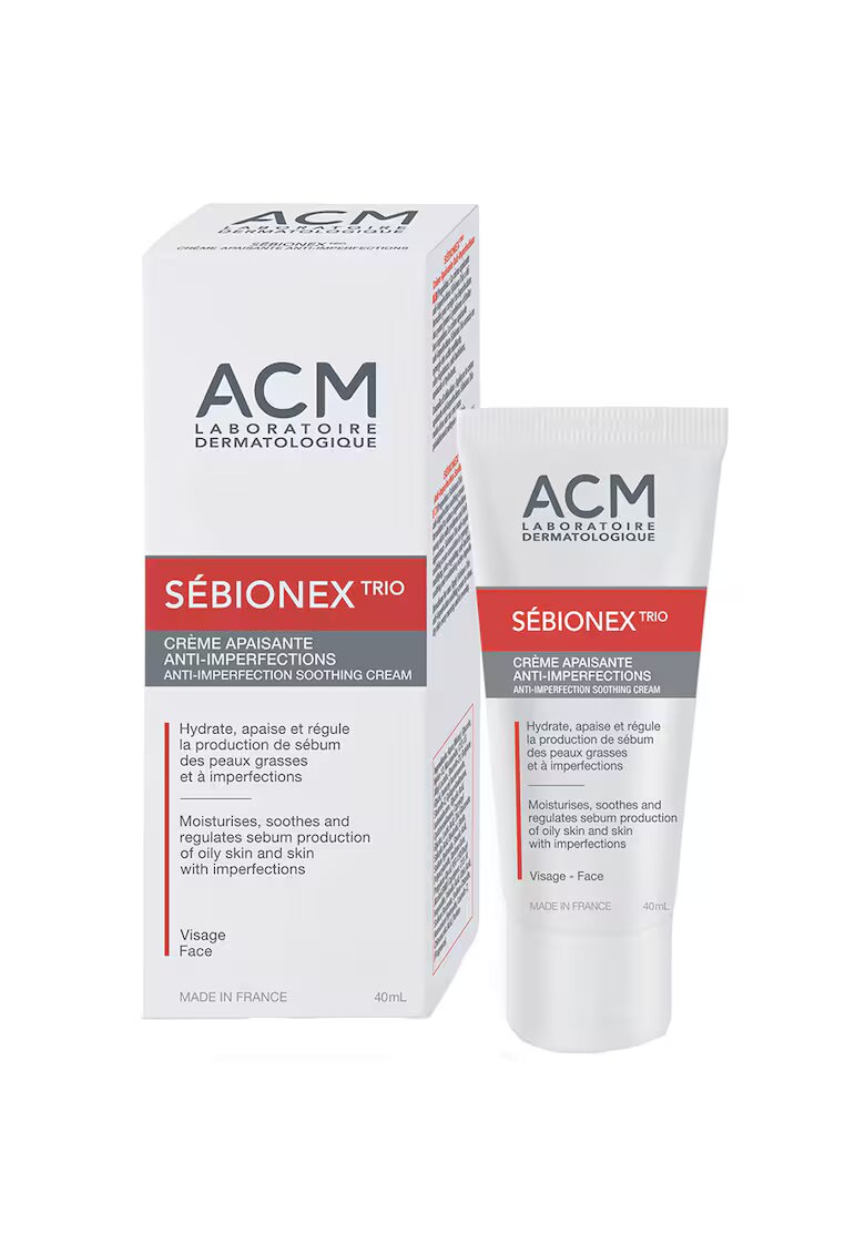 ACM Laboratoire Dermatologique Crema calmanta ACM Sebionex Trio anti-imperfectiuni - 40 ml