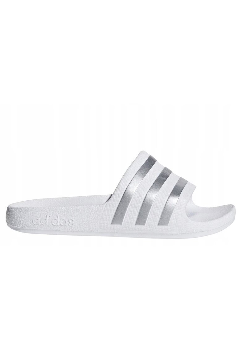 adidas Adilette slapi cu logo metalizat -
