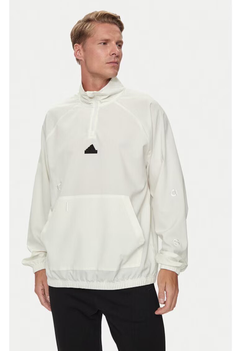 adidas Bluza barbati - 303550790 - Poliester reciclat - Alb - Alb