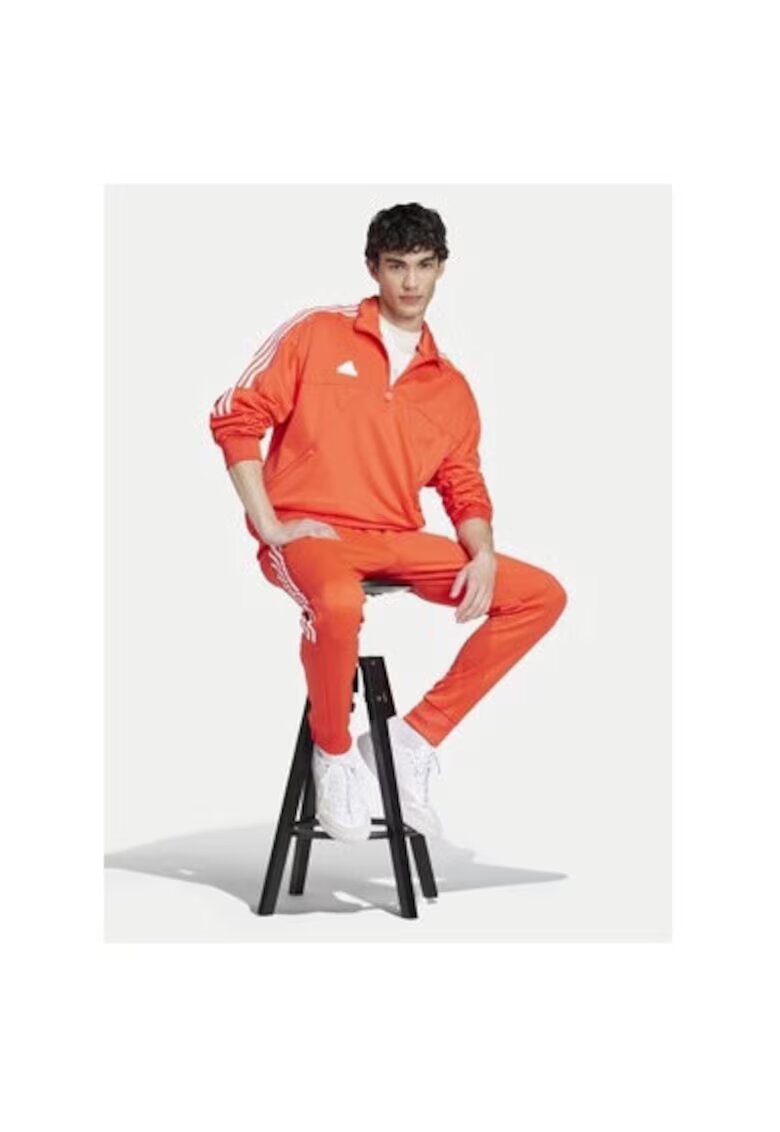 adidas Bluza barbati - 303898625 - Poliester reciclat/Bumbac - Portocaliu - Portocaliu