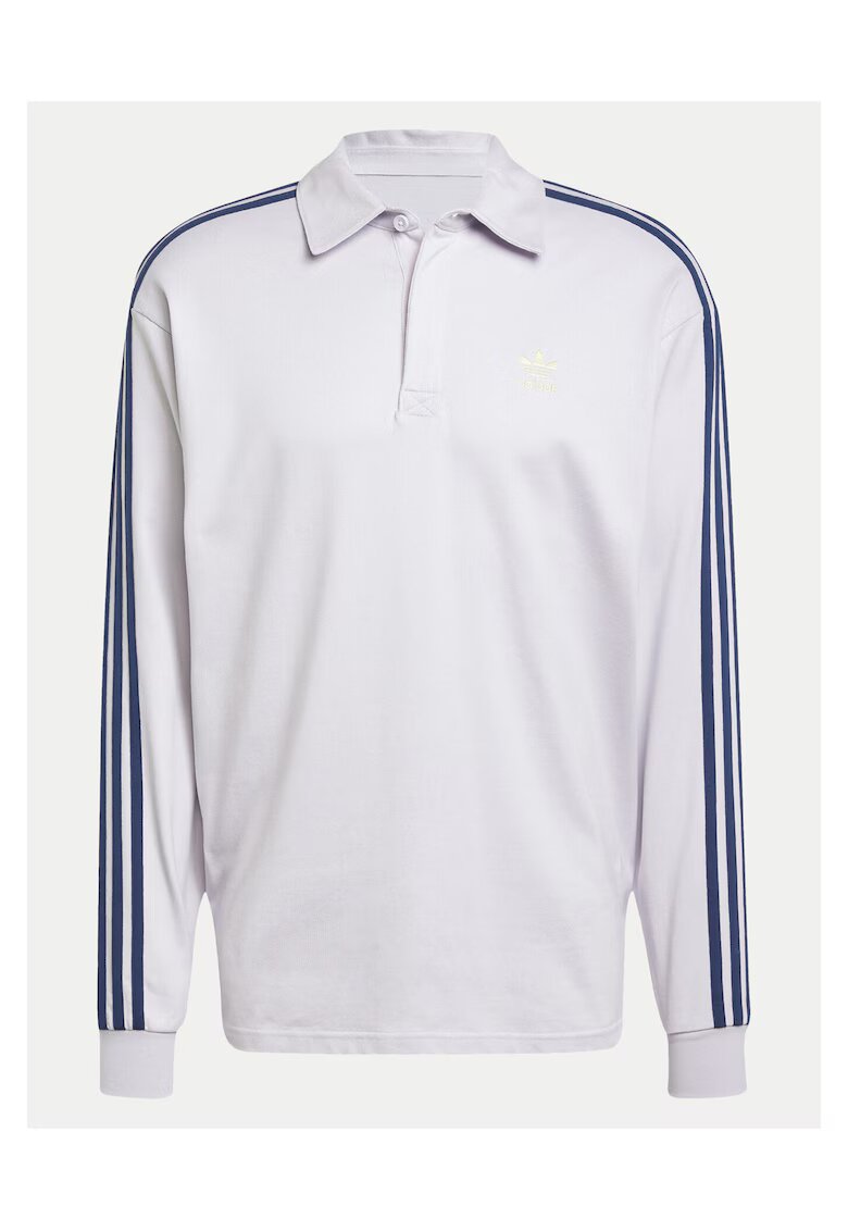 adidas Bluza barbati alb/albastru - bumbac -