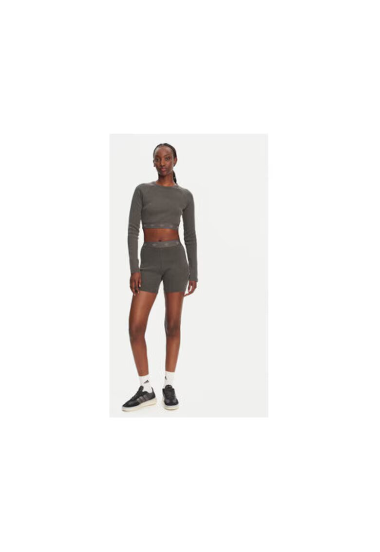 adidas Bluza crop cu maneci raglan