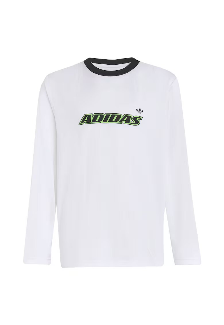 adidas Bluza cu logo pe piept si guler contrastant