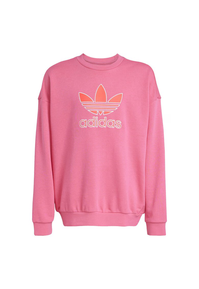 adidas Bluza de trening cu decolteu la baza gatului si imprimeu logo regular fit