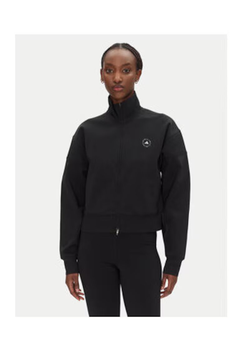 adidas Bluza de trening cu fermoar si maneci cazute