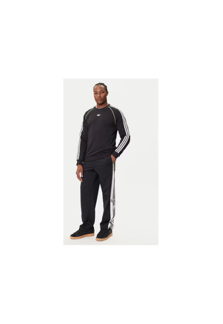 adidas Bluza de trening cu model de dungi din bumbac