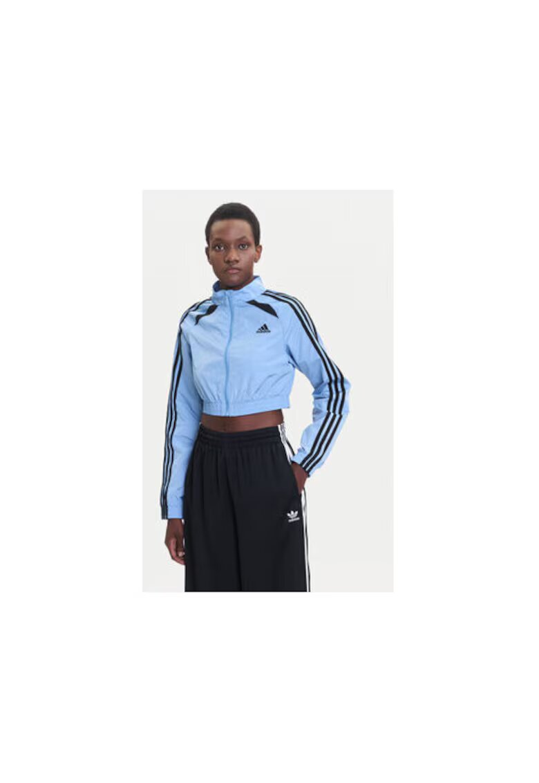 adidas Bluza de trening din amestec de poliamida cu fermoar