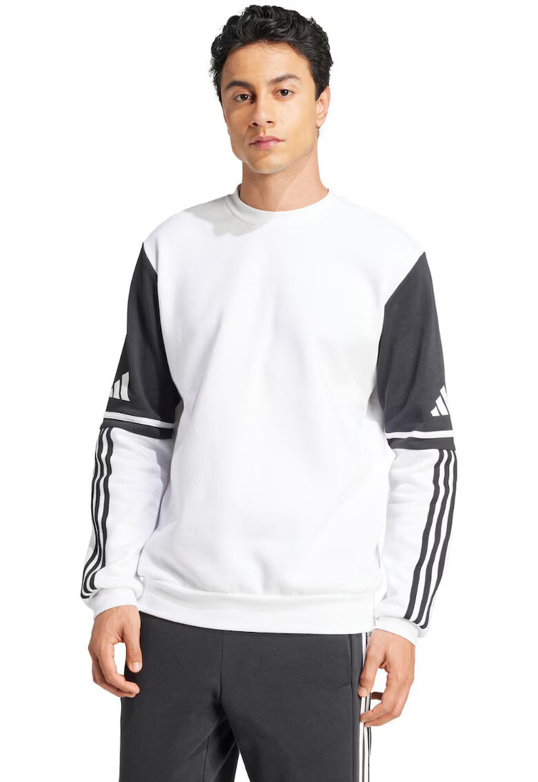 adidas Bluza sport barbati - Squadra 25 - alb/negru - bumbac si poliester reciclat