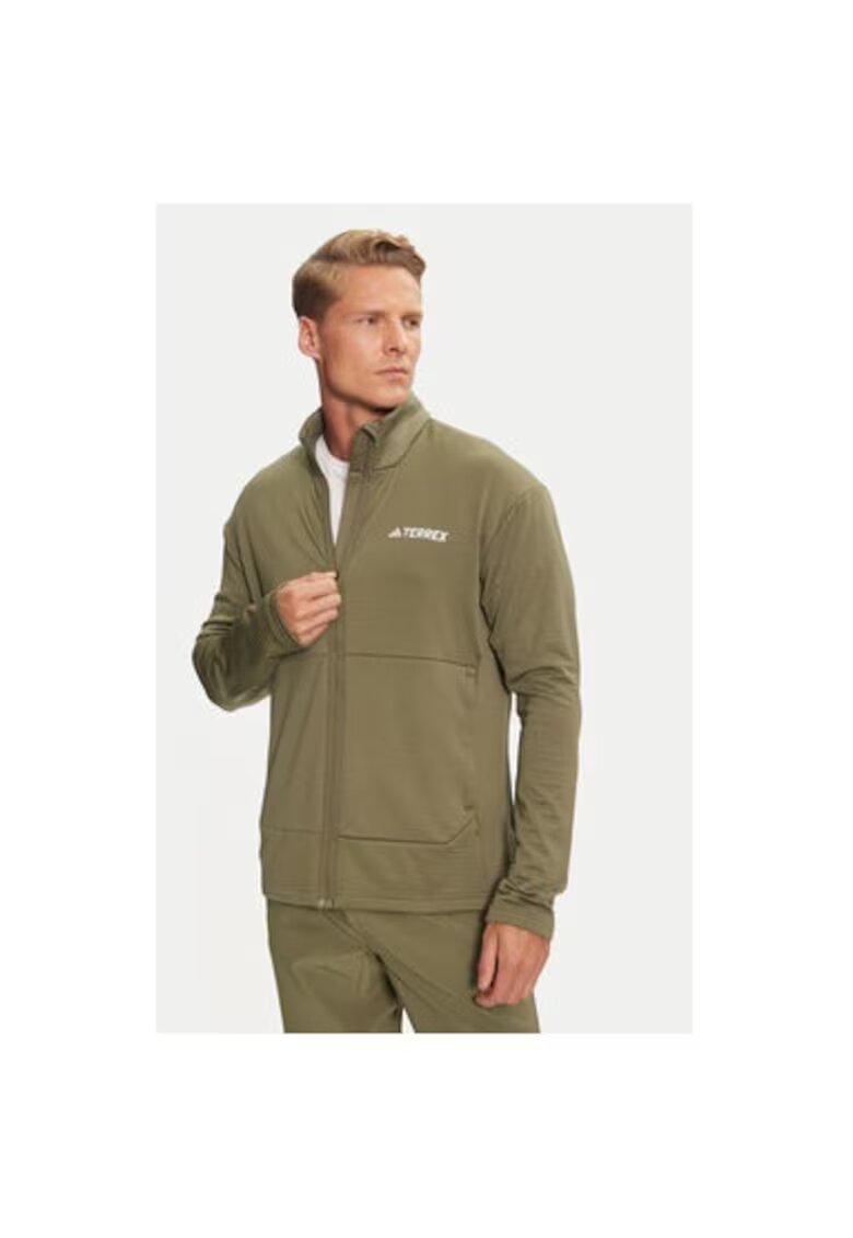adidas Bluza tehnica barbati - 304055829 - Poliester recliclat - Verde - Verde