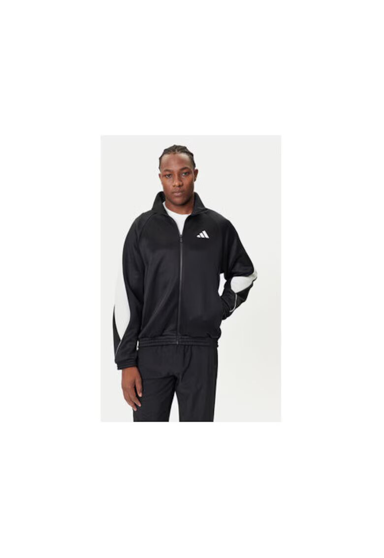 adidas Bluzon de trening lifestyle cu fermoar -