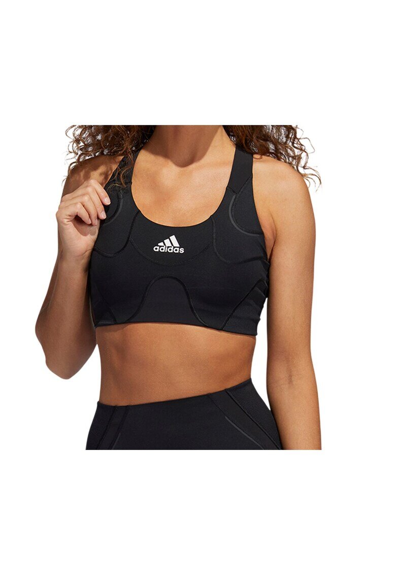 adidas Bustiera fitness cu detaliu logo -